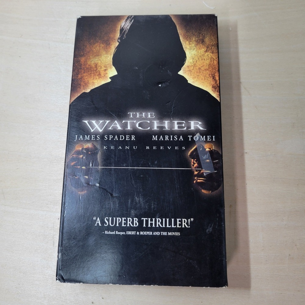 The‎ Watcher VHS James Spader Keanu Reeves Marisa Tomei 2000 Universal Horror